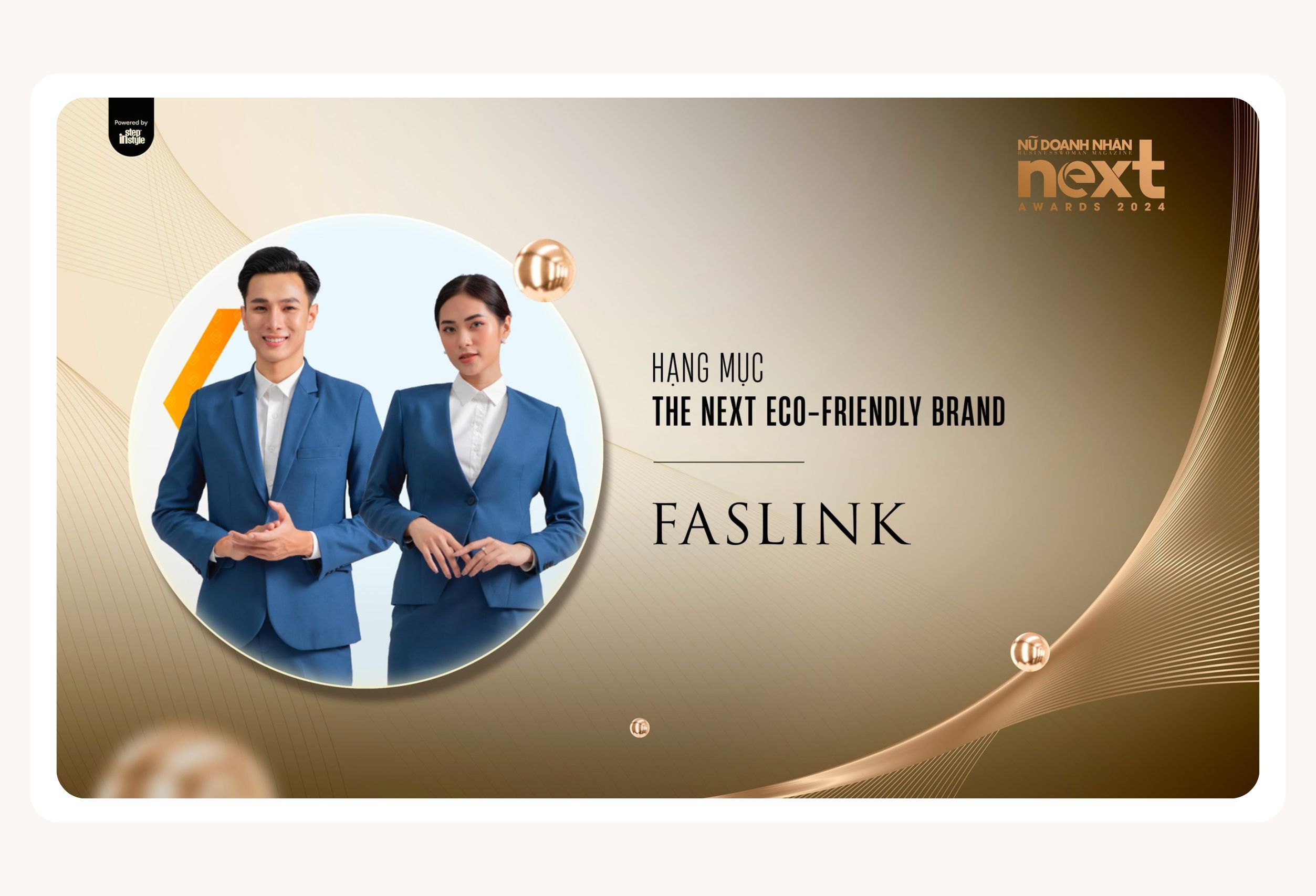 Faslink Vinh Dự Nhận Giải Thưởng "The NEXT Eco-Friendly Brand" tại NEXT Awards 2024