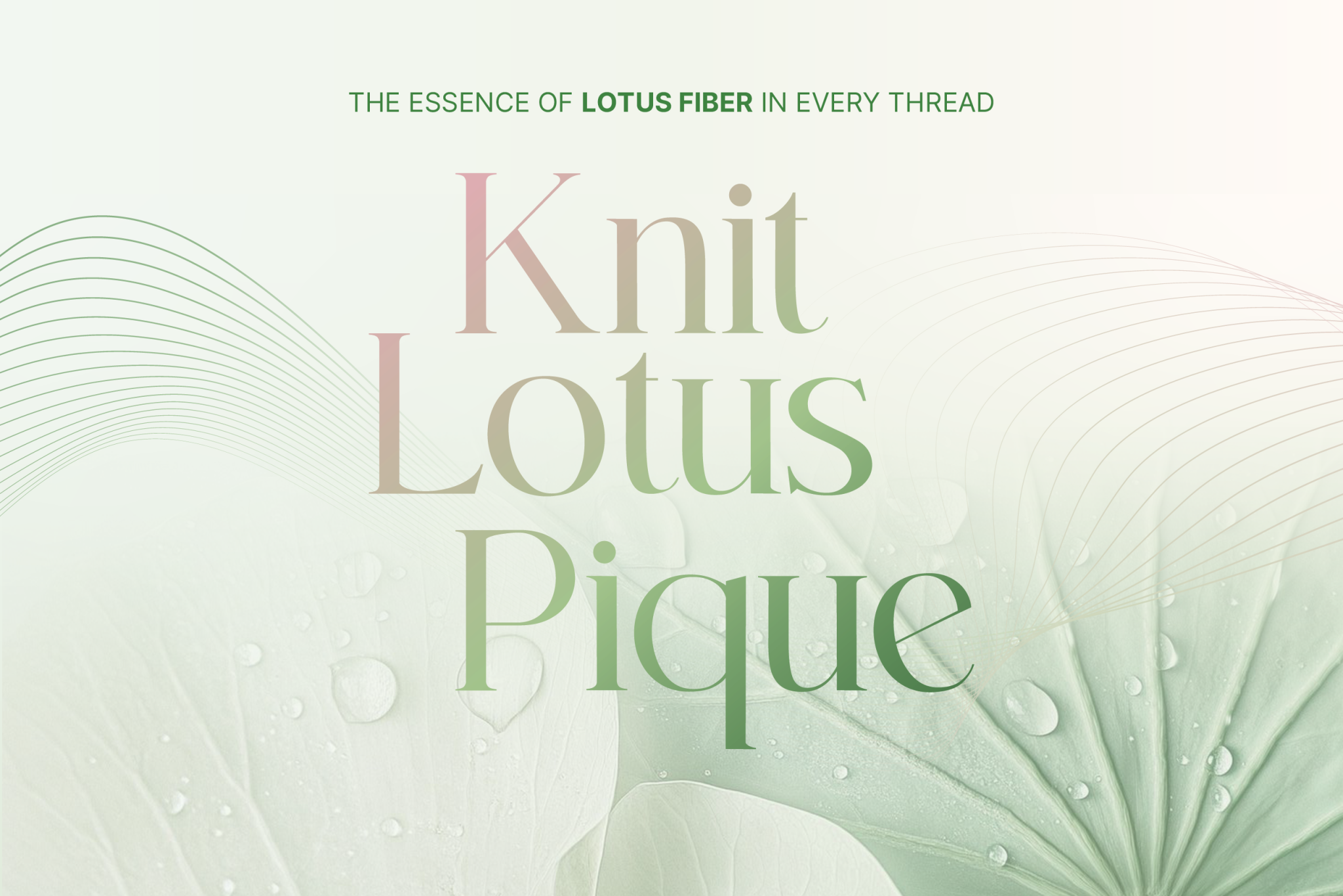 Knit Lotus Pique: The Essence of Lotus Fiber in Every Thread