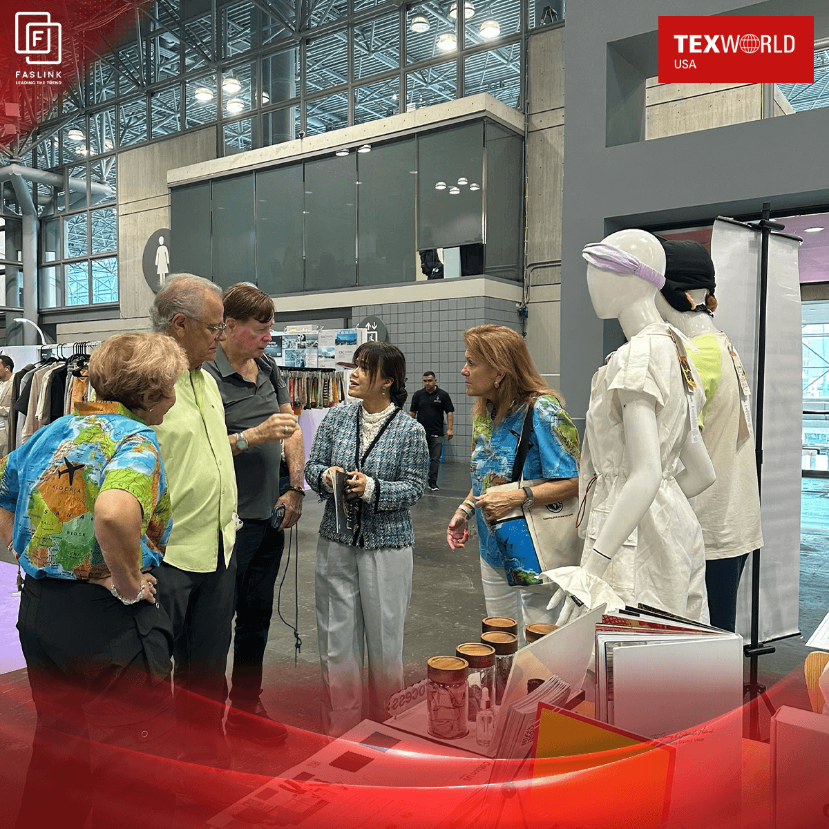 Hình ảnh Faslink tại TEXWORLD USA 2025 